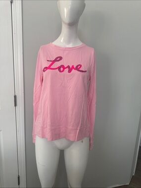 Lilly Pulitzer Pink 'Love' Sequin Long-Sleeve Tee